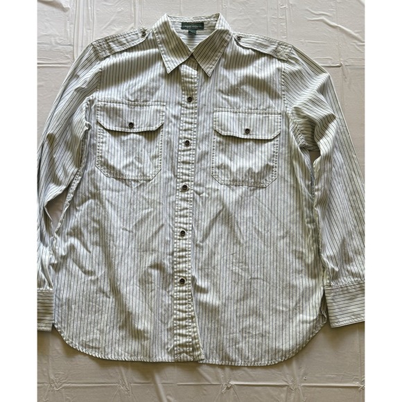 Lauren Jeans Co. Tops - Lauren Jeans CO Ralph Lauren LRL Women's Size Large Long Sleeve Button‎ up Shirt